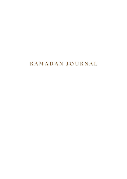 Ramadan Journal